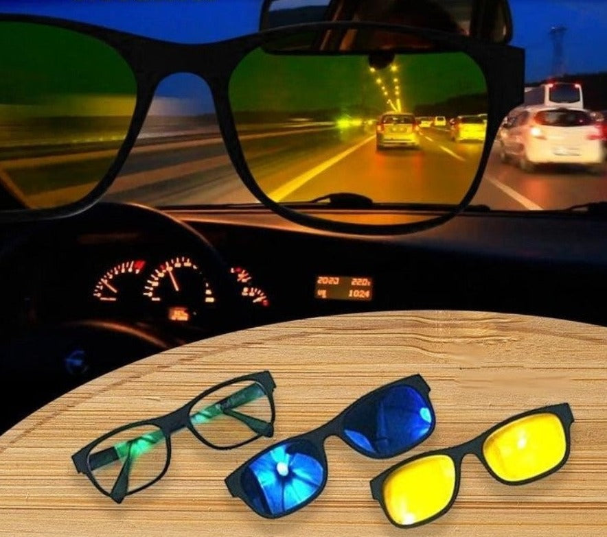 Gafas Magnéticas 3 en 1, Todo en una Mirada!