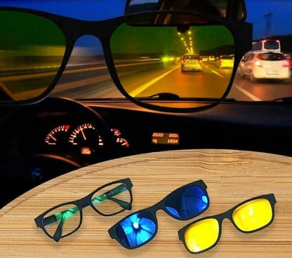 Gafas Magnéticas 3 en 1, Todo en una Mirada!